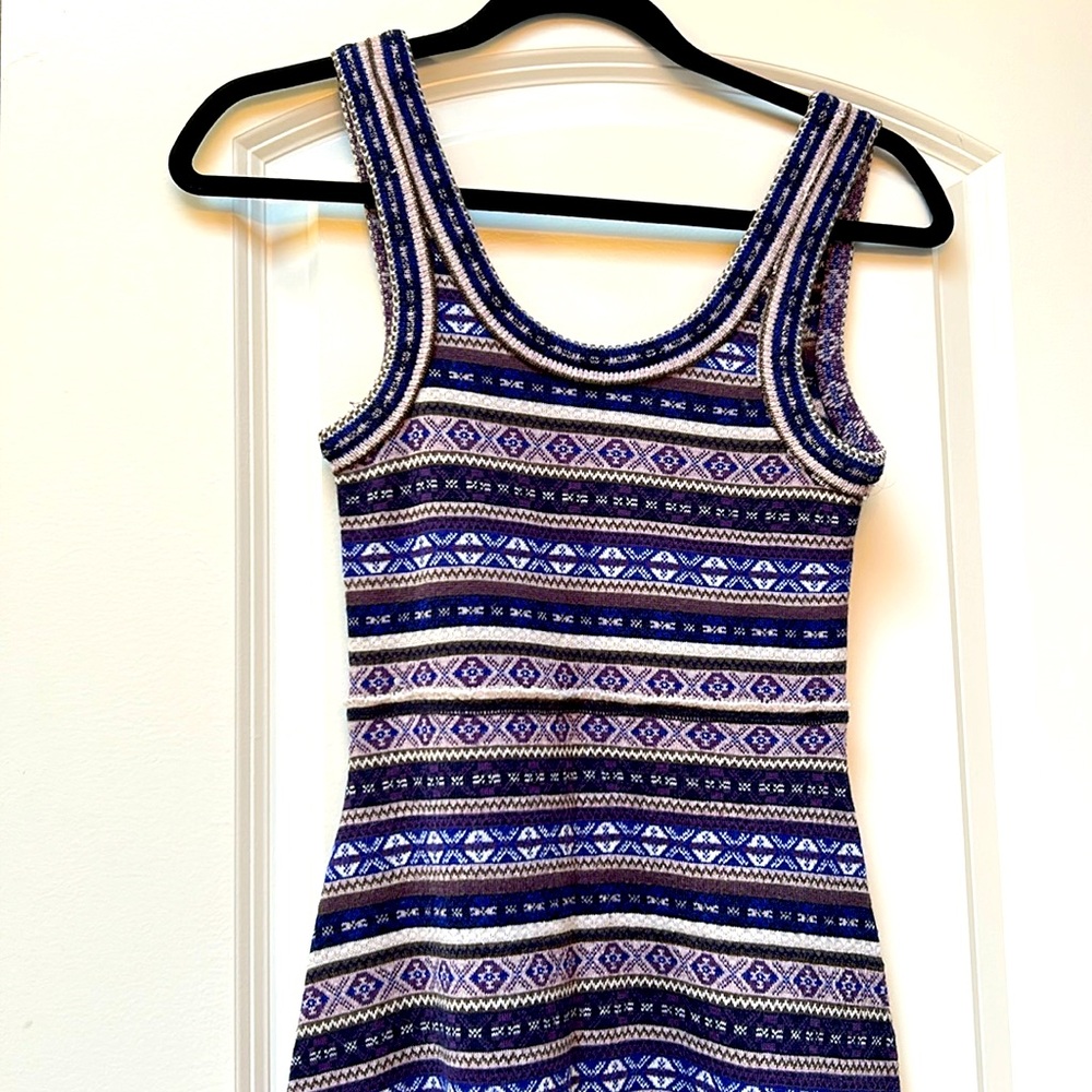 Free People sleeveless knit mini dress with scoop neck